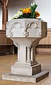 * Nomination Baptismal font in the Christuskirche in Kirchrimbach --Ermell 06:54, 5 April 2021 (UTC) * Promotion  Support Good quality. --Tagooty 08:31, 5 April 2021 (UTC)