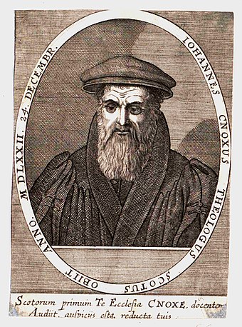 John Knox portrait bearing the date 1572