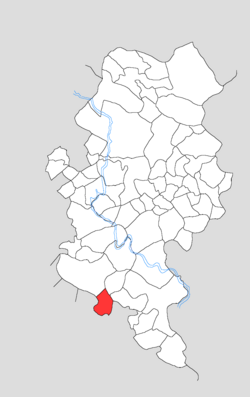 Map showing Daulatpur in Kotla block