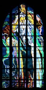 Stained glass made by Stanisław Wyspiański