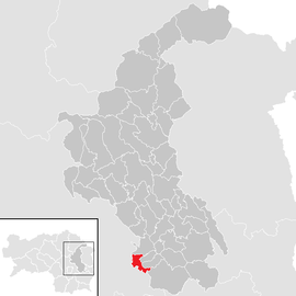 Poloha obce Laßnitzthal v okrese Weiz (klikacia mapa)