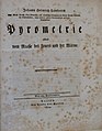 Página de título para "Pyrometrie oder vom Maasse des Feuers und der Wärme"