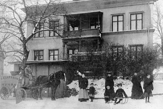 G.E. Larssons Wört & Limpbageri ca 1900 (huset finns kvar).