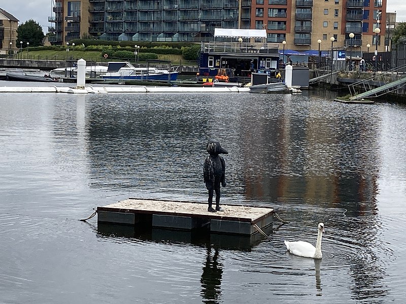 File:Laura Ford, Bird Boy (without a tail), Royal Victoria Dock, London.jpg