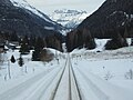 Ligne Saint-Gervais - Vallorcine - reste d avalanche entre Le Buet et Vallorcine direction Suisse.jpg