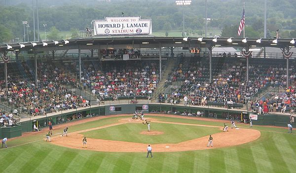 A Little League World Series Game at Howard J. Lamade Stadium in South Williamsport