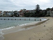 Little Manly Beach in Little Manly Cove, facing east