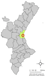 Llocnou de la Corona - Carte