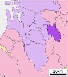 Location of Mihara ward Sakai city Osaka prefecture Japan.svg