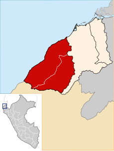 Province de Contralmirante Villar - Localisation