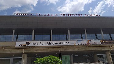 Lomé Airport terminal outside