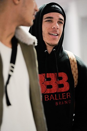 Ball began his pro career using his family's Big Baller Brand gear.