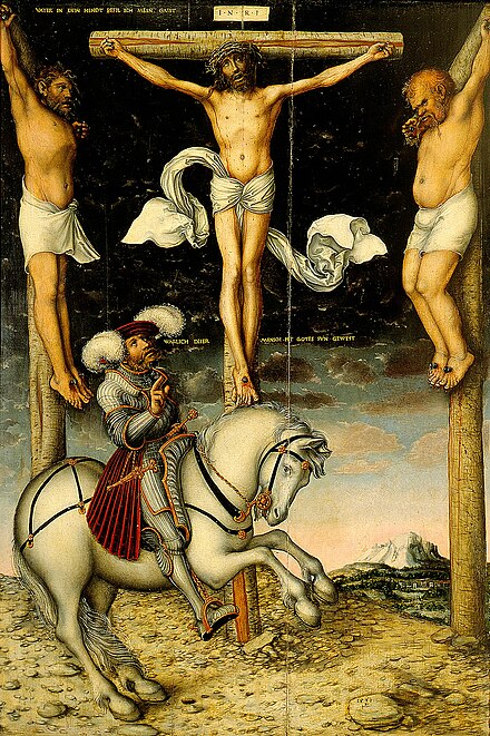 Calvari, de Lucas Cranach el Vell (1538)
