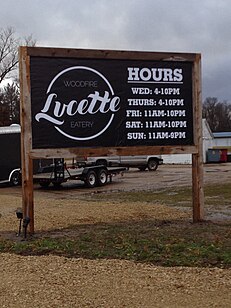 Lucette sign and hours