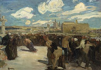 Lutteurs en Bretagne, vers 1898, musée des Beaux-Arts de Gand.