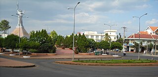 Long Khánh Town in Southeast, Vietnam