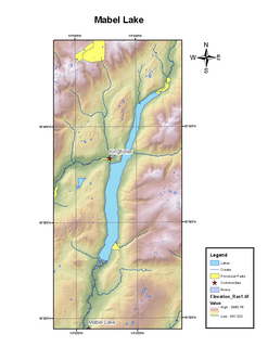 <span class="mw-page-title-main">Mabel Lake</span> Body of water