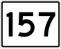 Marcador de la ruta estatal 157