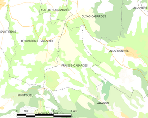 Poziția localității Fraisse-Cabardès