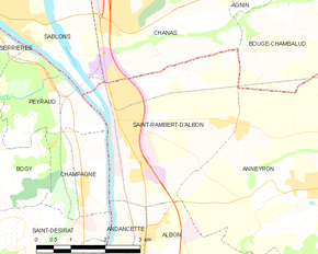 Poziția localității Saint-Rambert-d'Albon