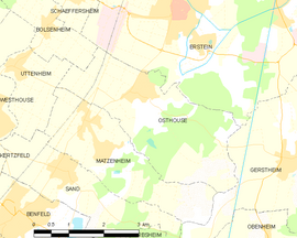 Mapa obce Osthouse