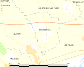 Poziția localității Scherlenheim