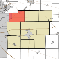 Map highlighting Vernon Township, Hancock County, Indiana.svg