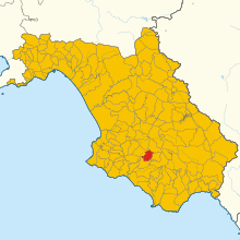 Localisation de Moio della Civitella