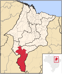 Gerais de Balsas - Carte