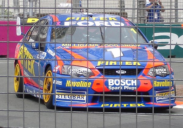 Stone Brothers Racing Ford Falcon BA on the Surfers Paradise Street Circuit in October 2005