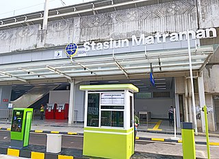<span class="mw-page-title-main">Matraman railway station</span> Railway station in East Jakarta, Indonesia