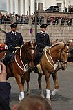 Mounted Custodes in dress uniform in Sainte-Catherine, 2017