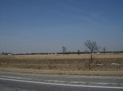 Lahan pertanian di sepanjang u. S. Route 33