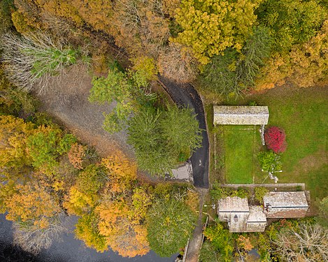 Birds-eye view of Millers Falls, Massachusetts