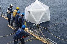 Decoy recovered by USS Ramage Mk 59 missile decoy is recovered by USS Ramage (DDG-61) in June 2014.JPG