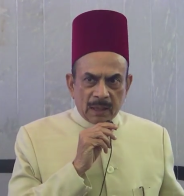 Mahmood Ali, Indian politician and Deputy Chief Minister of Telangana state wearing a fez