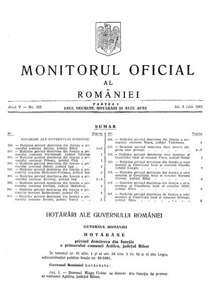 File:Monitorul Oficial al României. Partea I 1993-07-08, nr. 155.pdf