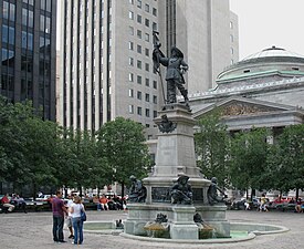 Louis-Philippe Hébert, Monument à Maisonneuve (1895), Montréal (Canada).