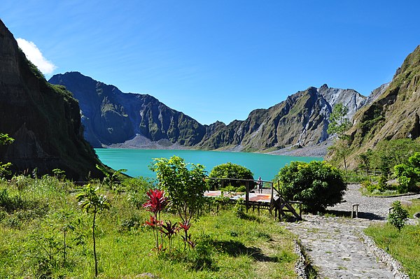 Mount Pinatubo crater lake in 2012