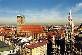 München Frauenkirke og rådhustårn