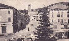 Il centro di Negrar in una foto della fine del XIX secolo.