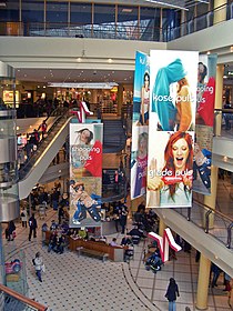 Interior of one of the city's shopping centres Nerstanda.JPG