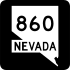 State Route 860 işaretçisi