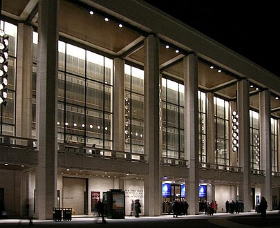 New York State Theater. Hjemsted for New York City Opera og New York City Ballet