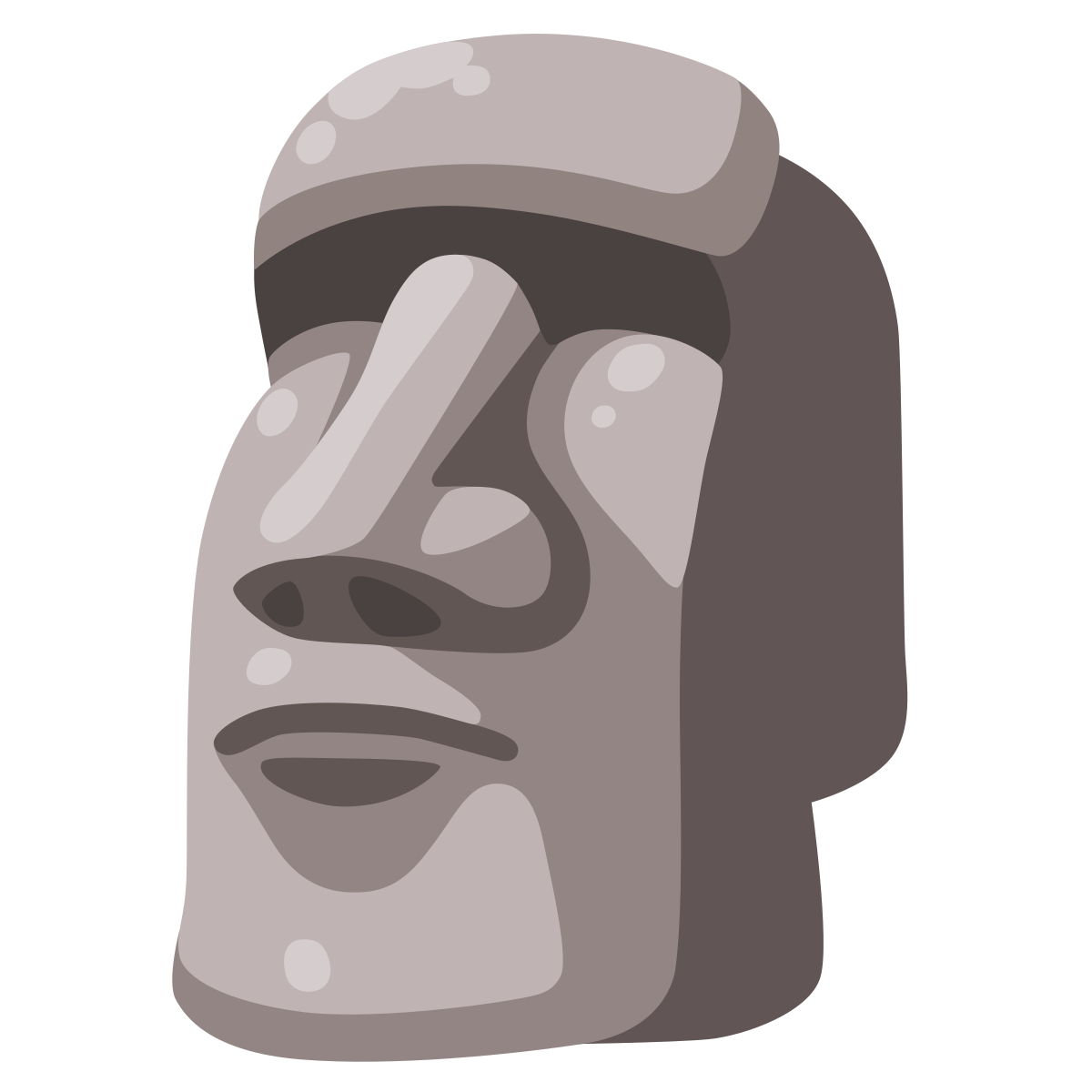 Moai Emojipedia Sticker Statue, Emoji transparent background PNG clipart