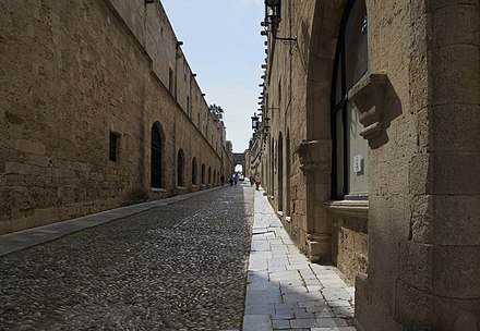 Odos Ippoton, the Avenue of the Knights in Rhodes Old Town