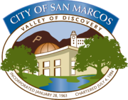 Offizielles Siegel der Stadt San Marcos, CA.png