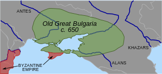 <span class="mw-page-title-main">Old Great Bulgaria</span> 632–668 nomadic empire in Eastern Europe
