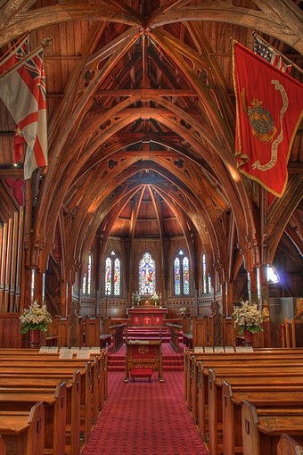 Intérieur de l'église Saint-Paul de Wellington.