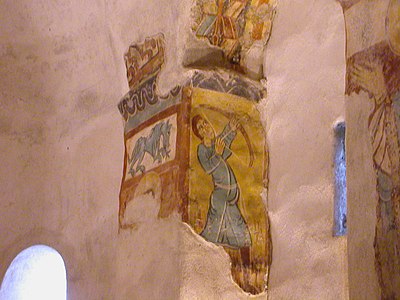 Sant Marti de la Cortinada, fresco